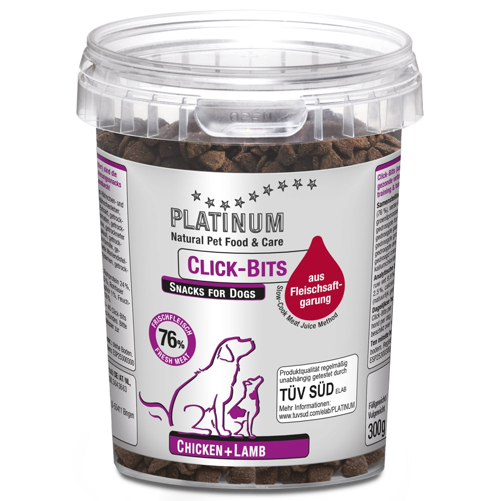 Platinum Click-Bits Chicken + Lamb 300g